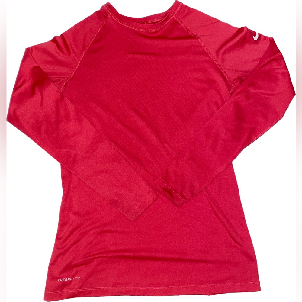 Hot Pink Therma-Fit Nike Long Sleeve Athletic Shirt